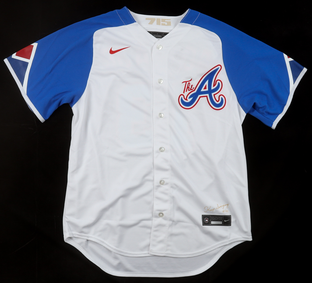 Ronald Acuna Jr. Signed Braves Nike Authentic Jersey Inscribed "40/40 Club" (Beckett) at PristineAuction.com Ronald Acuna Jr. Signed Braves Nike Authentic Jersey Inscribed "40/40 Club" (Beckett) at PristineAuction.com