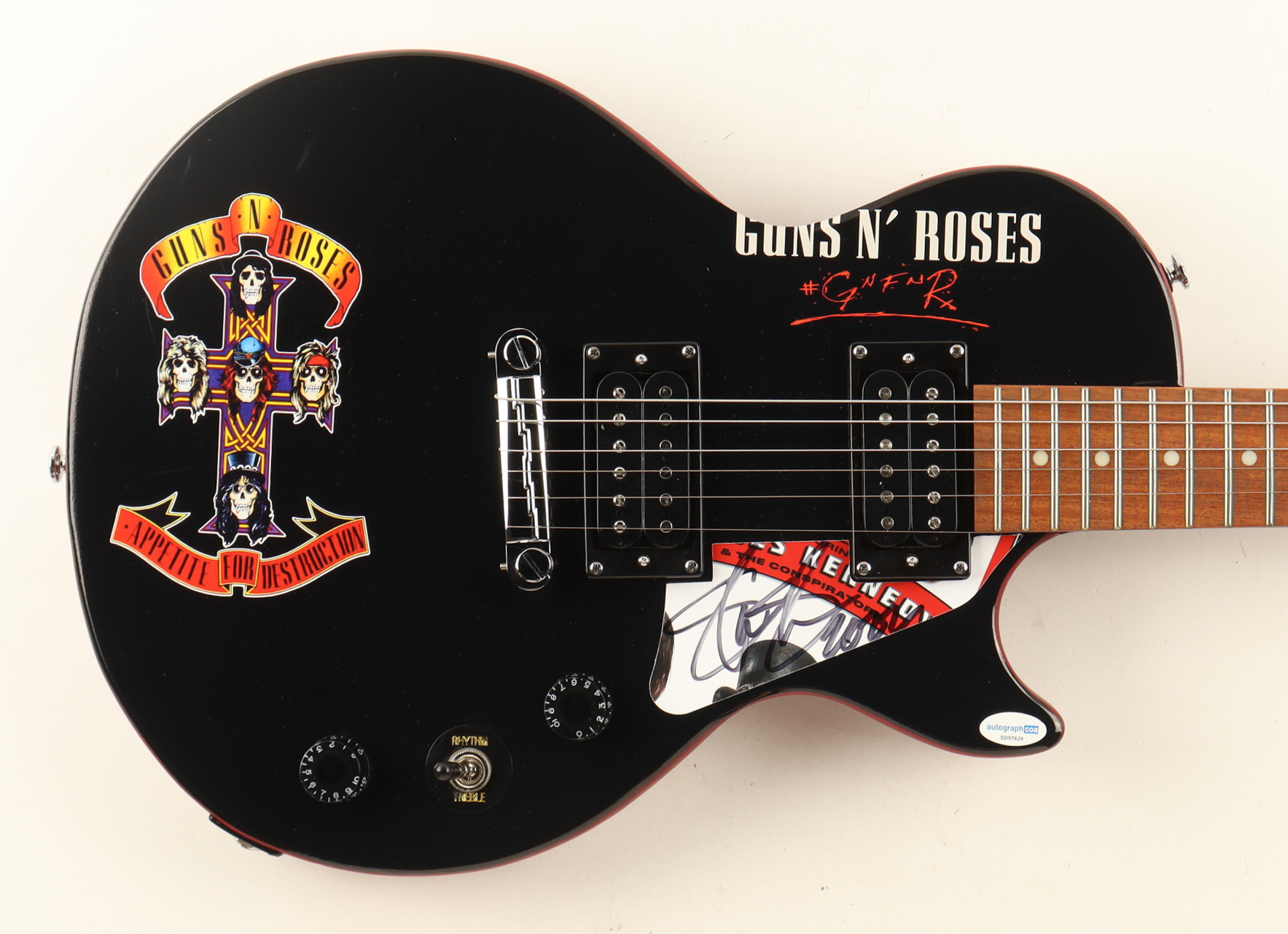 Slash Signed 41" Custom Epiphone Electric Guitar Inscribed "2022" (AutographCOA) at PristineAuction.com Slash Signed 41" Custom Epiphone Electric Guitar Inscribed "2022" (AutographCOA) at PristineAuction.com