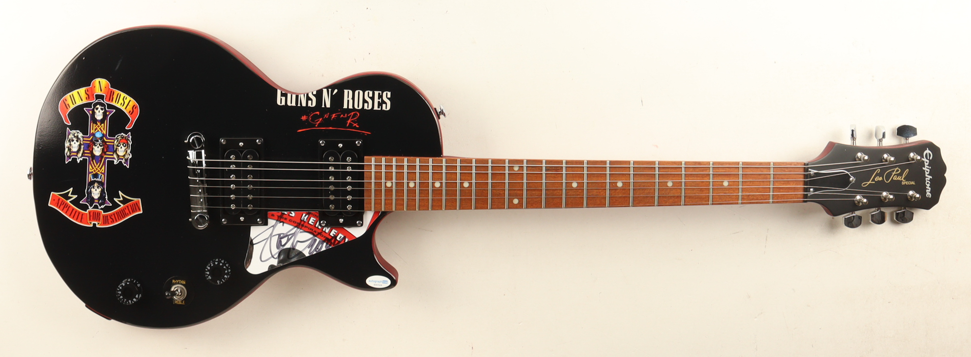 Slash Signed 41" Custom Epiphone Electric Guitar Inscribed "2022" (AutographCOA) at PristineAuction.com Slash Signed 41" Custom Epiphone Electric Guitar Inscribed "2022" (AutographCOA) at PristineAuction.com