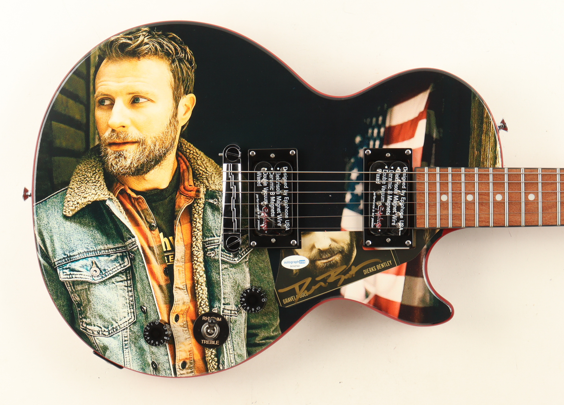 Dierks Bentley Signed Custom Les Paul Electric Guitar (AutographCOA & AutographPros) at PristineAuction.com Dierks Bentley Signed Custom Les Paul Electric Guitar (AutographCOA & AutographPros) at PristineAuction.com