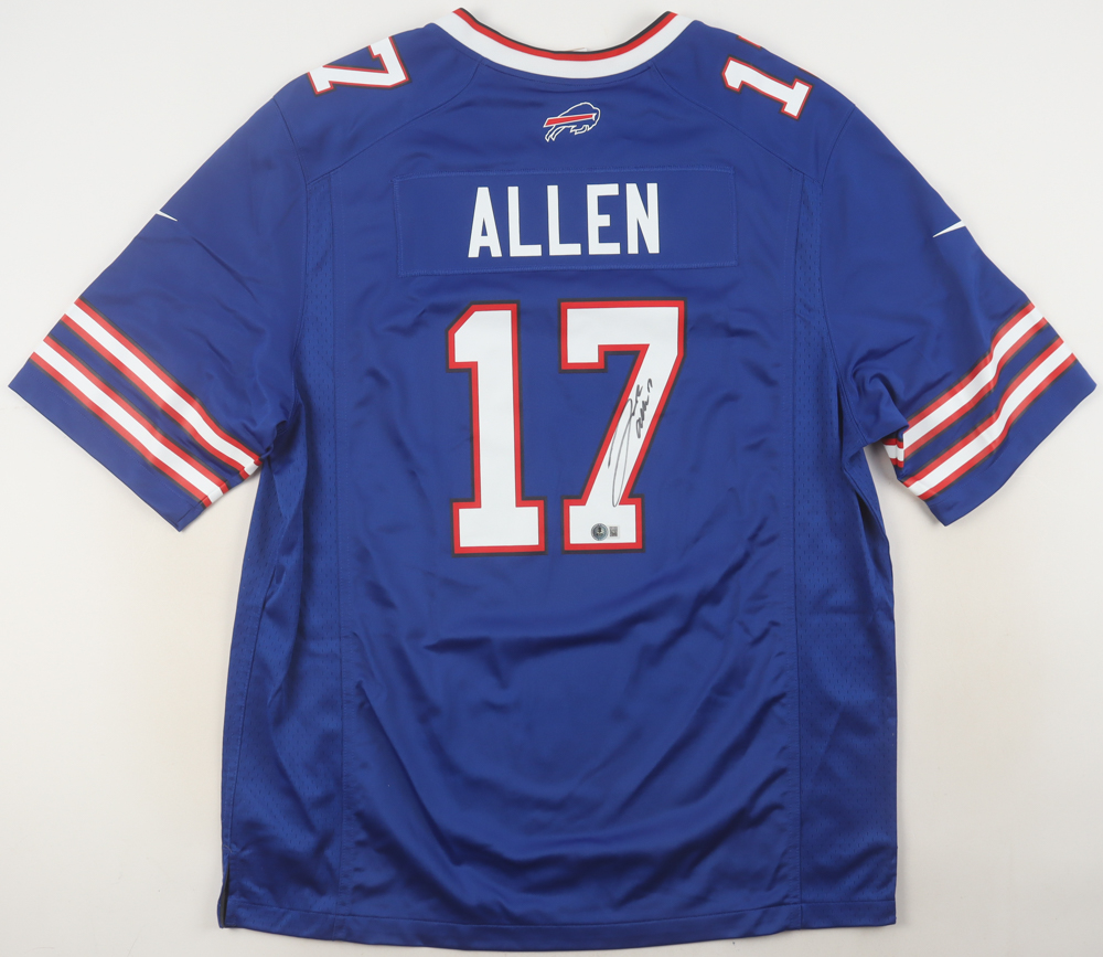 Josh Allen Signed Bills Nike Authentic Jersey (Beckett) at PristineAuction.com Josh Allen Signed Bills Nike Authentic Jersey (Beckett) at PristineAuction.com