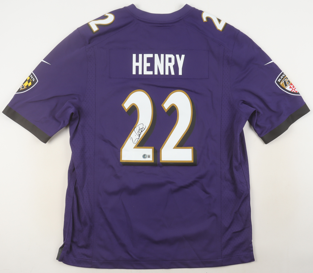 Derrick Henry Signed Ravens Nike Authentic Jersey (Beckett) at PristineAuction.com Derrick Henry Signed Ravens Nike Authentic Jersey (Beckett) at PristineAuction.com