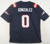 Christian Gonzalez Signed Patriots Nike Authentic Jersey (Beckett) at PristineAuction.com