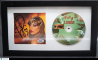 Taylor Swift Signed "The Life of a Showgirl" Custom Framed CD Insert Display (PSA) at PristineAuction.com