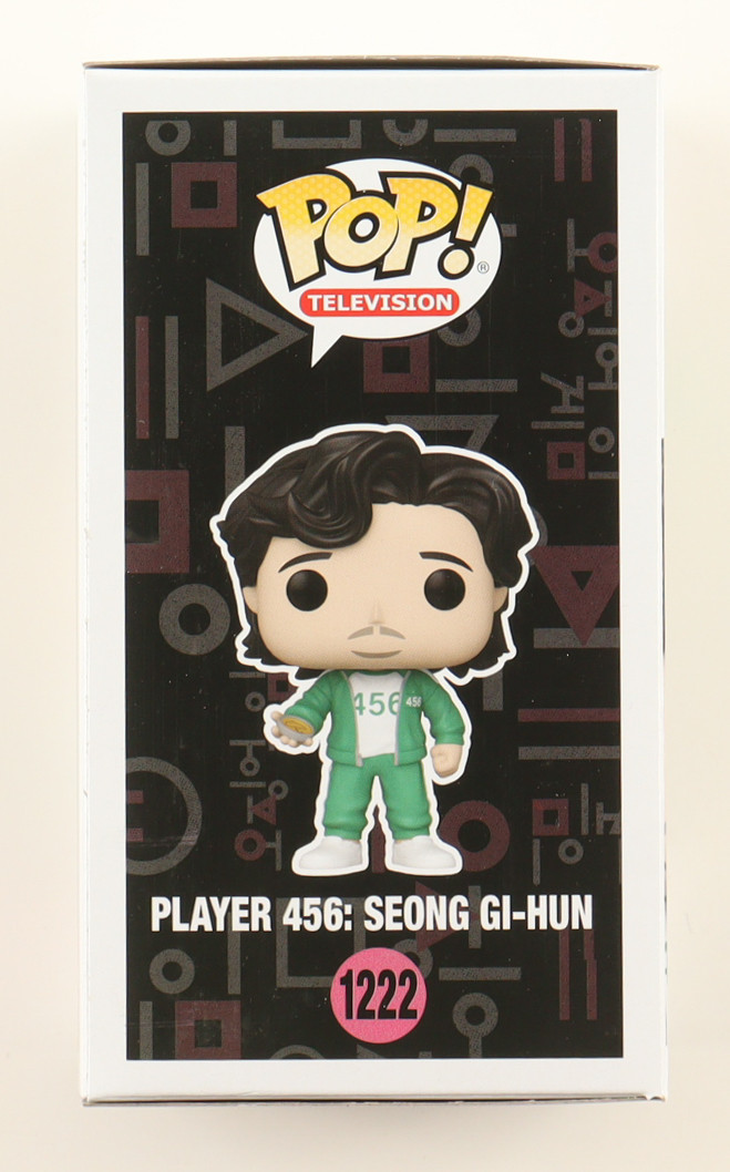 Lee Jung-Jae Signed "Squid Game" #1222 Player 456: Seong Gi-Hun Funko Pop! Vinyl Figure (PSA) at PristineAuction.com Lee Jung-Jae Signed "Squid Game" #1222 Player 456: Seong Gi-Hun Funko Pop! Vinyl Figure (PSA) at PristineAuction.com