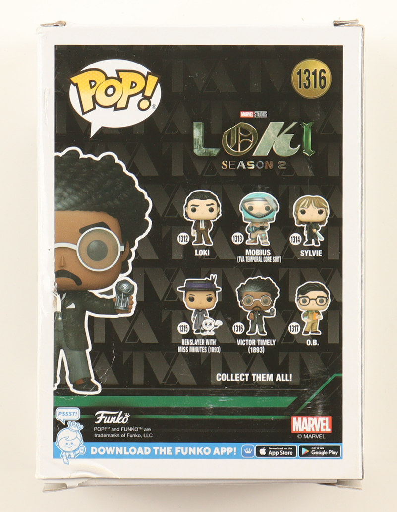 Jonathan Majors Signed "Loki: Season 2" #1316 Victor Timely (1893) Funko Pop! Vinyl Figure (PSA) at PristineAuction.com Jonathan Majors Signed "Loki: Season 2" #1316 Victor Timely (1893) Funko Pop! Vinyl Figure (PSA) at PristineAuction.com