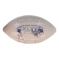 Red Hot Chili Peppers Super Bowl XLVIII Logo Football Band-Signed by Anthony Kiedis, Flea, John Frusciante & Chad Smith (JSA) at PristineAuction.com