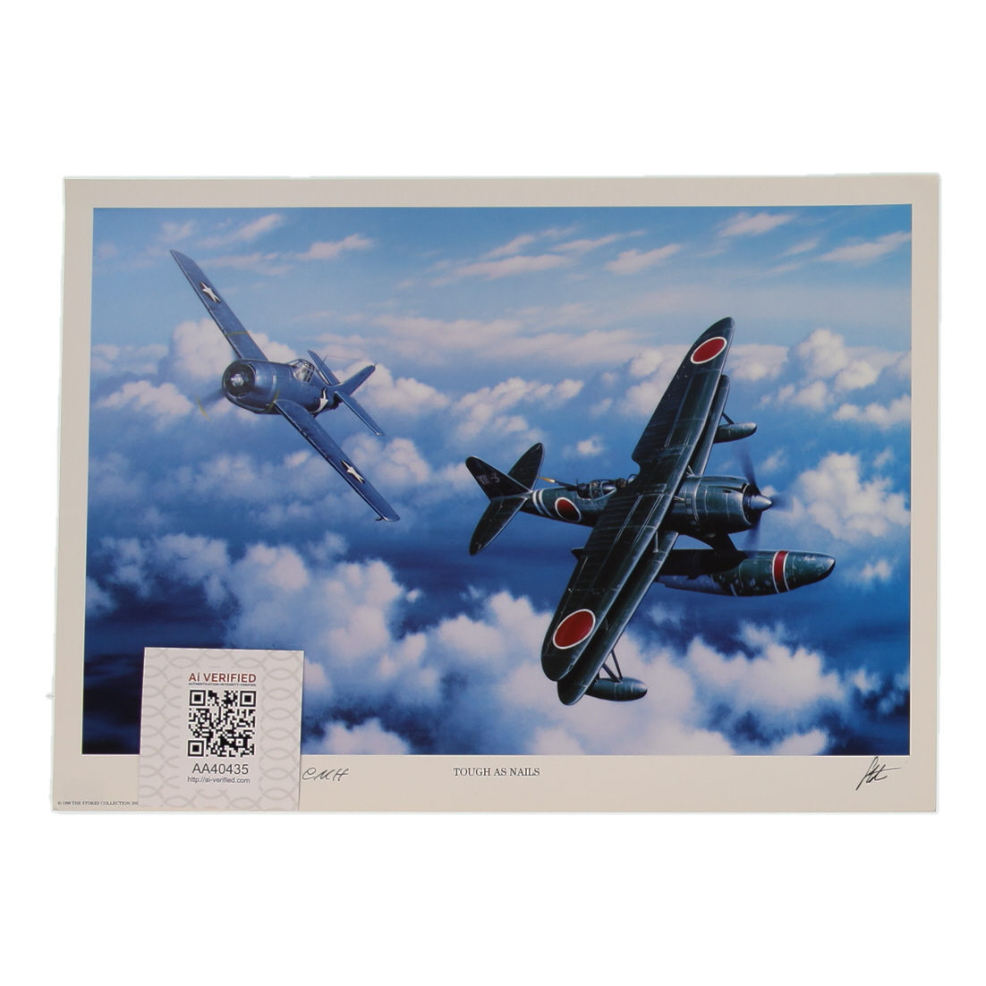 Joe Foss Signed Stan Stokes "Tough As Nails" Lithograph Inscribed "CMH" (AIV) at PristineAuction.com Joe Foss Signed Stan Stokes "Tough As Nails" Lithograph Inscribed "CMH" (AIV) at PristineAuction.com