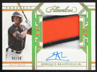 Enrique Bradfield Jr. 2024 Panini Flawless Prospect Memorabilia Patch Autographs #PPA-EBJ #03/10 at PristineAuction.com