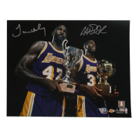 Magic Johnson & James Worthy Signed 11x14 Photo (Fanatics) at PristineAuction.com