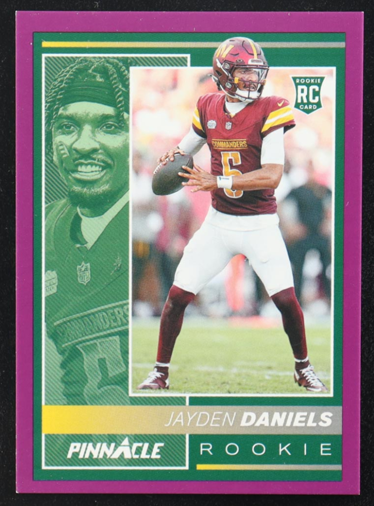 Jayden Daniels 2024 Panini Encore Purple Pinnacle #248 RC #33/75