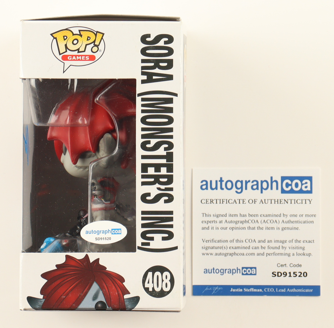 Haley Joel Osment Signed "Kingdom Hearts III" #408 Sora (Monster's Inc.) Funko Pop! Vinyl Figure (ACOA) at PristineAuction.com Haley Joel Osment Signed "Kingdom Hearts III" #408 Sora (Monster's Inc.) Funko Pop! Vinyl Figure (ACOA) at PristineAuction.com