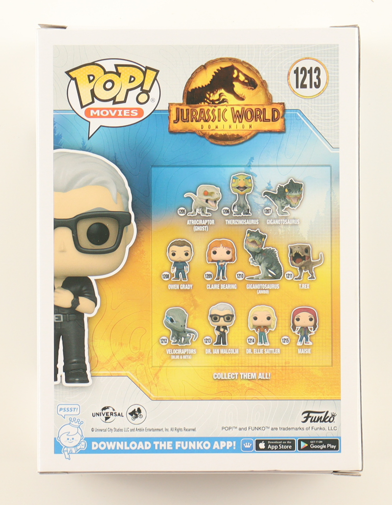 Jeff Goldblum Signed "Jurassic World Dominion" #1213 Dr. Ian Malcolm Funko Pop! Vinyl Figure (PSA) at PristineAuction.com Jeff Goldblum Signed "Jurassic World Dominion" #1213 Dr. Ian Malcolm Funko Pop! Vinyl Figure (PSA) at PristineAuction.com