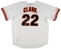 Will Clark Signed Giants Majestic Jersey Inscribed "Thrill" (TriStar) at PristineAuction.com