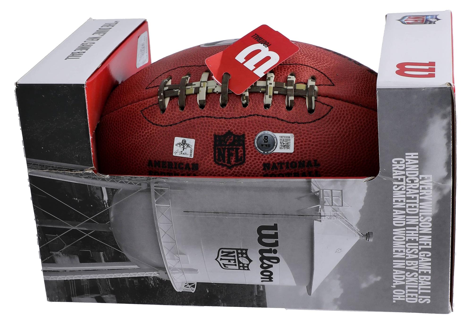 Ja'Marr Chase Signed Official NFL "The Duke" Bengals Team Showcase Football (Beckett) at PristineAuction.com Ja'Marr Chase Signed Official NFL "The Duke" Bengals Team Showcase Football (Beckett) at PristineAuction.com