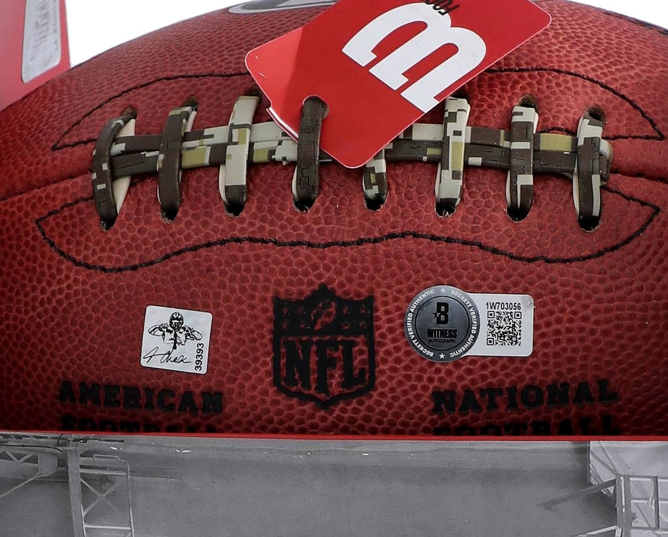 Ja'Marr Chase Signed Official NFL "The Duke" Bengals Team Showcase Football (Beckett) at PristineAuction.com Ja'Marr Chase Signed Official NFL "The Duke" Bengals Team Showcase Football (Beckett) at PristineAuction.com