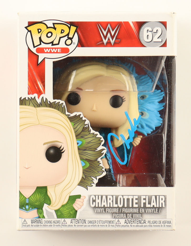 Charlotte Flair Signed "WWE" #62 Funko Pop! Vinyl Figure (PSA) at PristineAuction.com Charlotte Flair Signed "WWE" #62 Funko Pop! Vinyl Figure (PSA) at PristineAuction.com