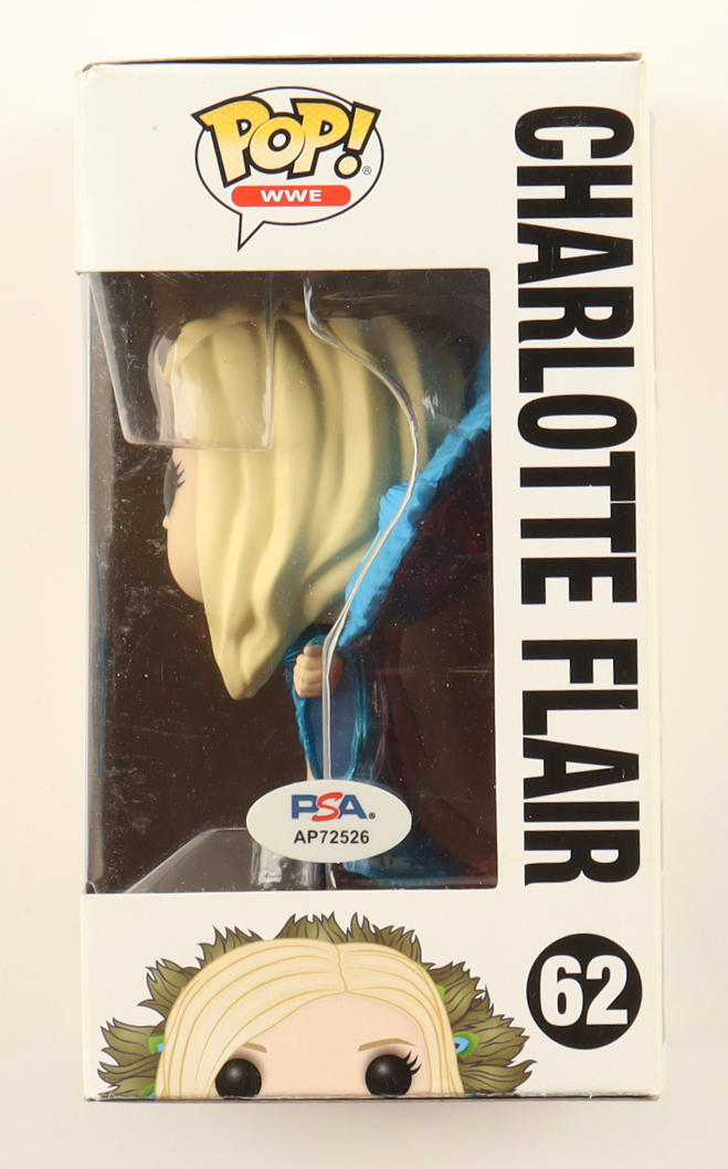 Charlotte Flair Signed "WWE" #62 Funko Pop! Vinyl Figure (PSA) at PristineAuction.com Charlotte Flair Signed "WWE" #62 Funko Pop! Vinyl Figure (PSA) at PristineAuction.com