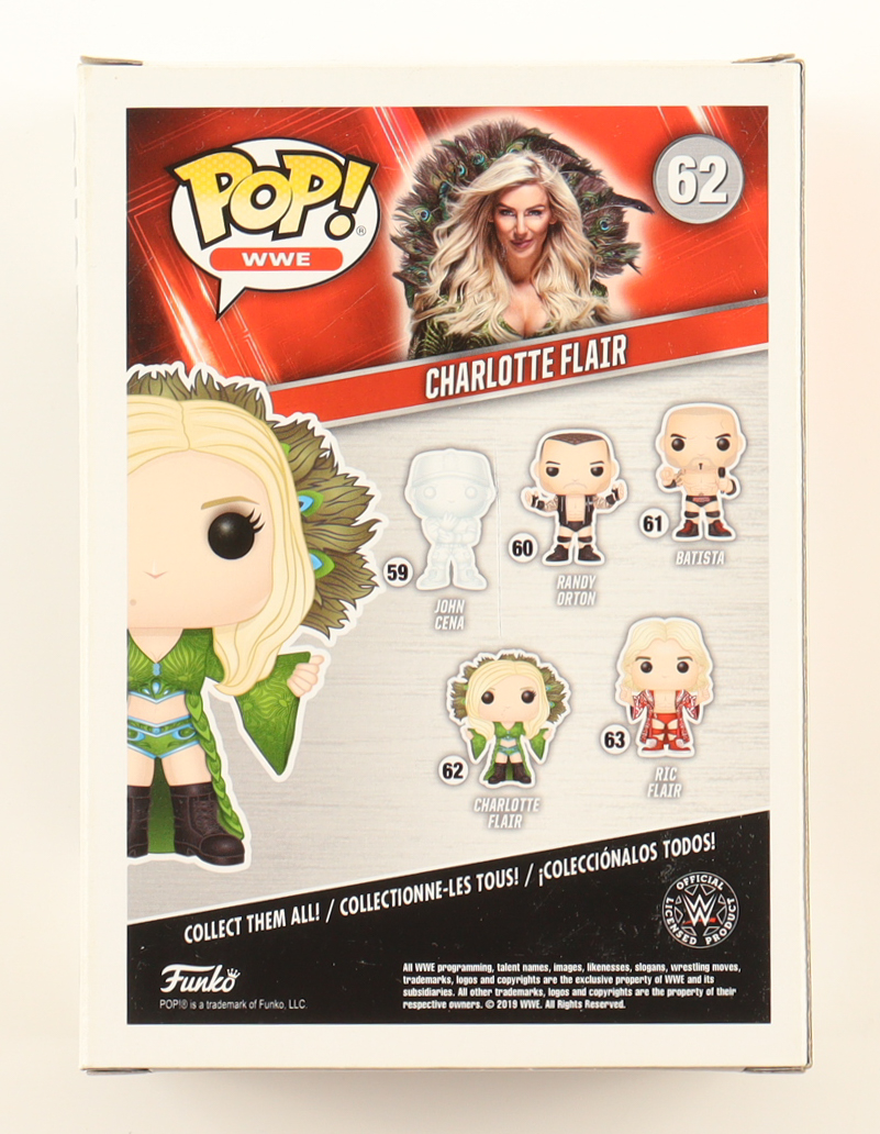 Charlotte Flair Signed "WWE" #62 Funko Pop! Vinyl Figure (PSA) at PristineAuction.com Charlotte Flair Signed "WWE" #62 Funko Pop! Vinyl Figure (PSA) at PristineAuction.com