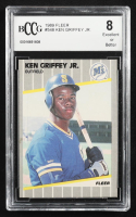 Ken Griffey Jr. 1989 Fleer #548 RC (BCCG 8) at PristineAuction.com