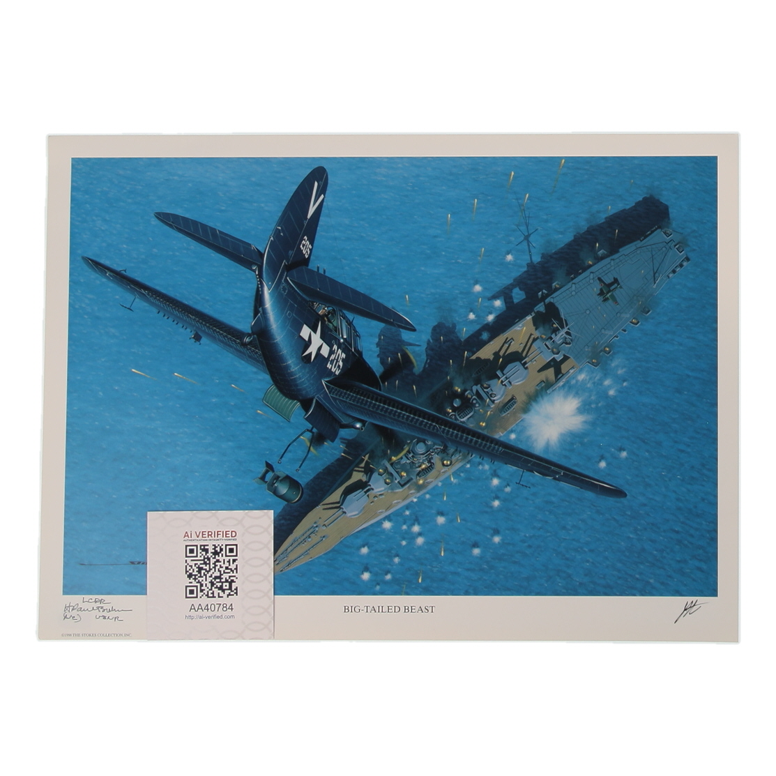 Paul Brehm Signed Stan Stokes "Big-Tailed Beast" Lithograph with Rank Inscription (AIV) at PristineAuction.com Paul Brehm Signed Stan Stokes "Big-Tailed Beast" Lithograph with Rank Inscription (AIV) at PristineAuction.com