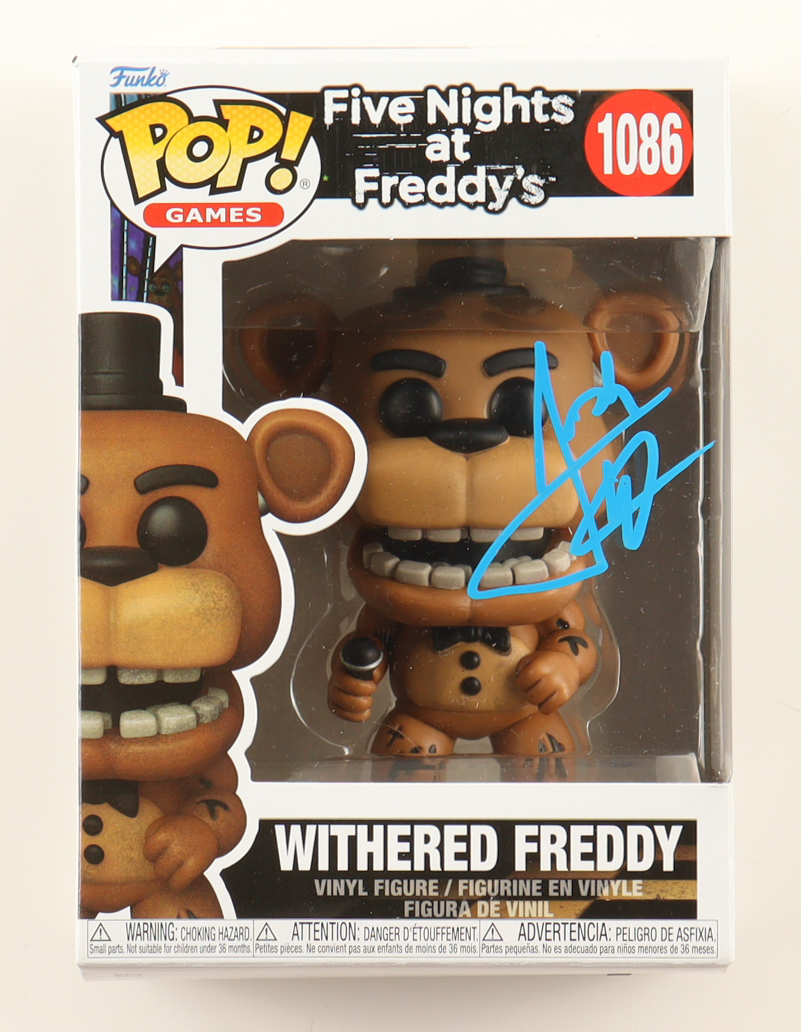 Josh Hutcherson Signed "Five Nights at Freddy's" #1086 Withered Freddy Funko Pop! Vinyl Figure (PSA) at PristineAuction.com Josh Hutcherson Signed "Five Nights at Freddy's" #1086 Withered Freddy Funko Pop! Vinyl Figure (PSA) at PristineAuction.com