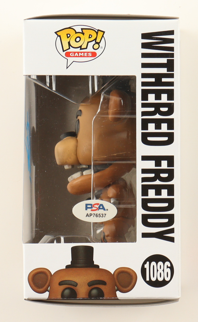 Josh Hutcherson Signed "Five Nights at Freddy's" #1086 Withered Freddy Funko Pop! Vinyl Figure (PSA) at PristineAuction.com Josh Hutcherson Signed "Five Nights at Freddy's" #1086 Withered Freddy Funko Pop! Vinyl Figure (PSA) at PristineAuction.com