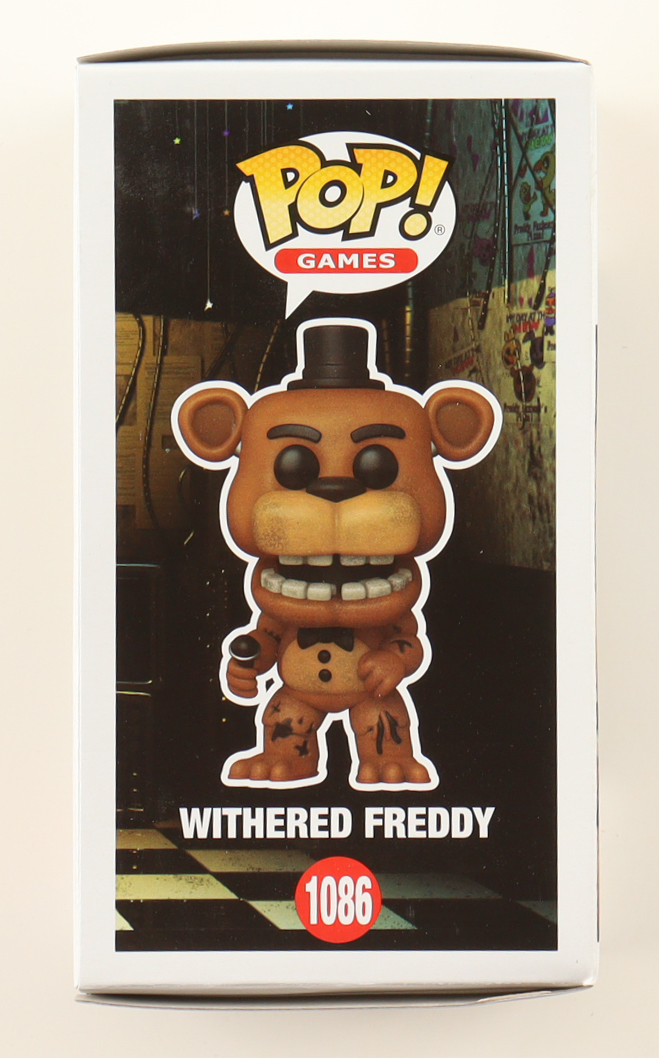 Josh Hutcherson Signed "Five Nights at Freddy's" #1086 Withered Freddy Funko Pop! Vinyl Figure (PSA) at PristineAuction.com Josh Hutcherson Signed "Five Nights at Freddy's" #1086 Withered Freddy Funko Pop! Vinyl Figure (PSA) at PristineAuction.com