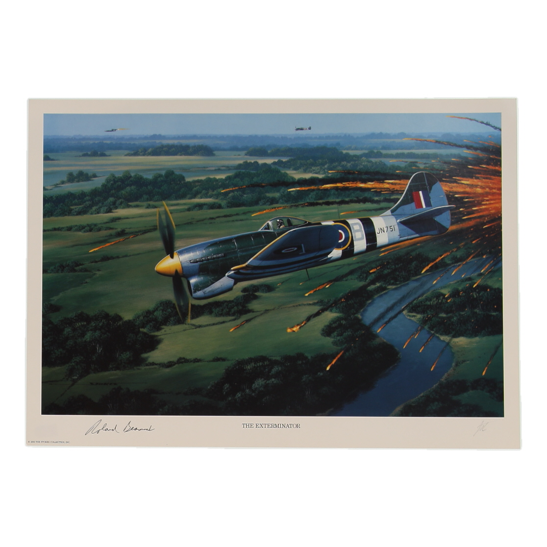 Roland Beamont Signed Stan Stokes "The Exterminator" Lithograph (AIV) at PristineAuction.com Roland Beamont Signed Stan Stokes "The Exterminator" Lithograph (AIV) at PristineAuction.com