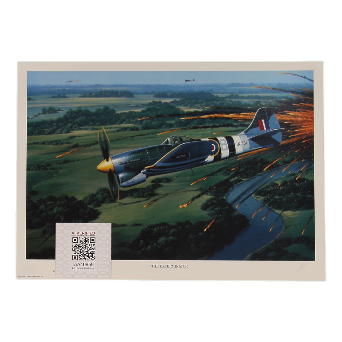 Roland Beamont Signed Stan Stokes "The Exterminator" Lithograph (AIV) at PristineAuction.com Roland Beamont Signed Stan Stokes "The Exterminator" Lithograph (AIV) at PristineAuction.com