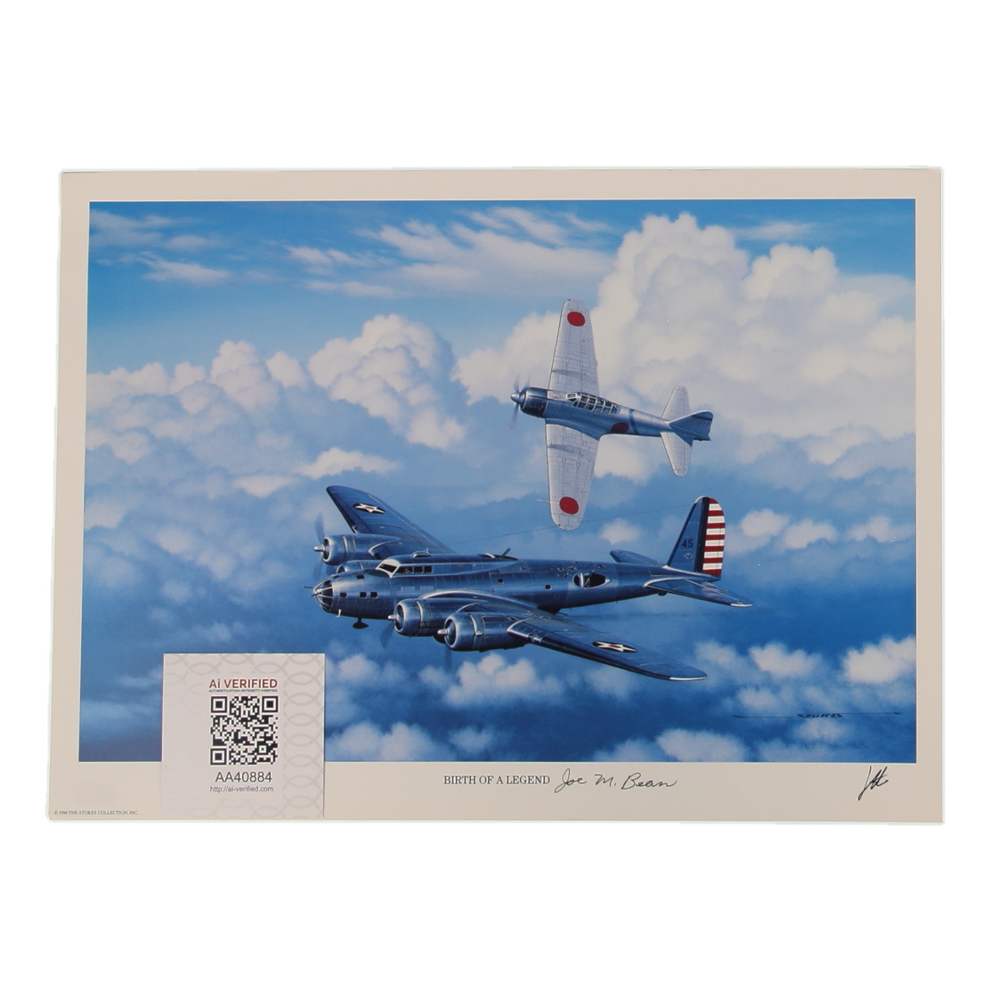 Joe M. Bean Signed Stan Stokes "Birth Of A Legend" Lithograph (AIV) at PristineAuction.com Joe M. Bean Signed Stan Stokes "Birth Of A Legend" Lithograph (AIV) at PristineAuction.com