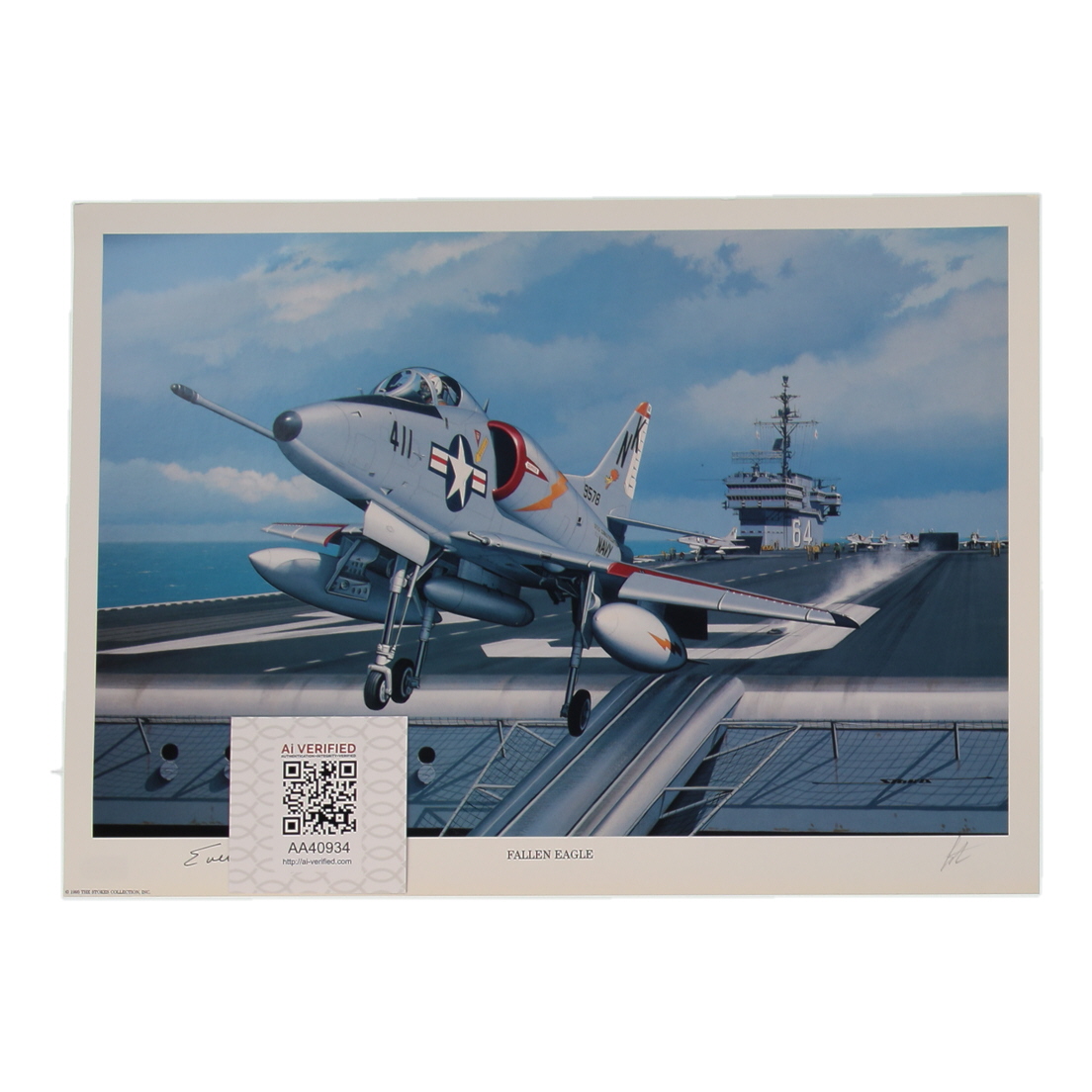 Everett Alvarez Signed Stan Stokes "Fallen Eagle" Lithograph (AIV) at PristineAuction.com Everett Alvarez Signed Stan Stokes "Fallen Eagle" Lithograph (AIV) at PristineAuction.com