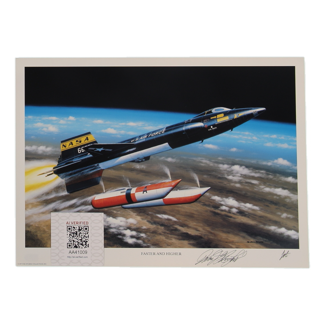 William Knight Signed Stan Stokes "Faster and Higher" Lithograph (AIV) at PristineAuction.com William Knight Signed Stan Stokes "Faster and Higher" Lithograph (AIV) at PristineAuction.com