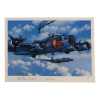 Carl Peterson Signed Stan Stokes "Ruby's Fortress" Lithograph Inscribed "Maj Gen USAF" (AIV) at PristineAuction.com