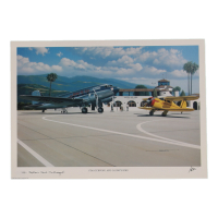 Carl E. Recknagel Signed Stan Stokes "Staggerwing And Gooney Bird" Lithograph Inscribed "UAL Captain" (AIV) at PristineAuction.com