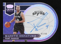 Tony Parker 2022-23 Crown Royale Majestic Signatures #9 #47/49 at PristineAuction.com