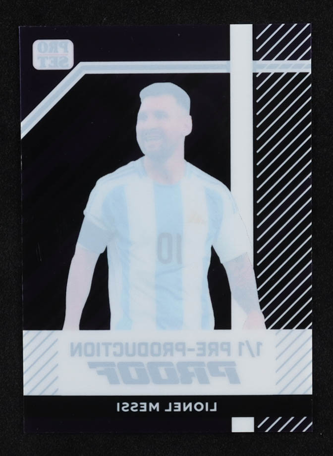 Lionel Messi Leaf Pro Set Clear Purple Pre-Production Proof #NNO #1/1 at PristineAuction.com Lionel Messi Leaf Pro Set Clear Purple Pre-Production Proof #NNO #1/1 at PristineAuction.com