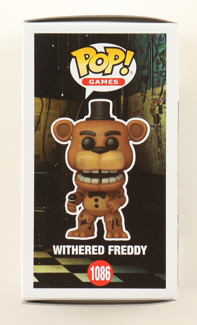 Josh Hutcherson Signed "Five Nights at Freddy's" #1086 Withered Freddy Funko Pop! Vinyl Figure (PSA) at PristineAuction.com Josh Hutcherson Signed "Five Nights at Freddy's" #1086 Withered Freddy Funko Pop! Vinyl Figure (PSA) at PristineAuction.com