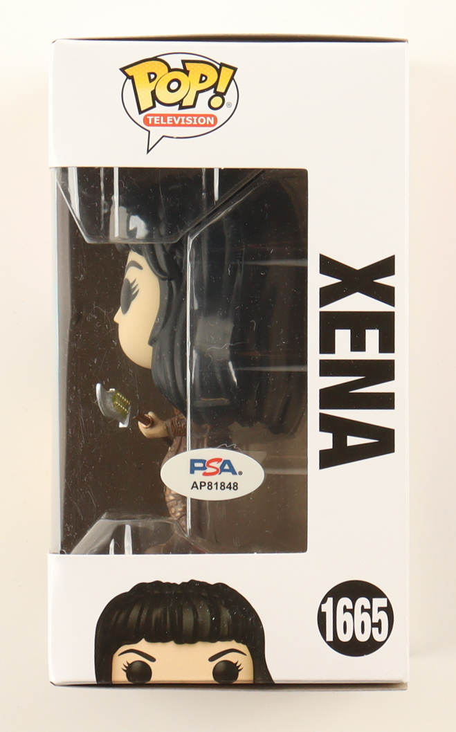 Lucy Lawless Signed "Xena: Warrior Princess" #1665 Xena Funko Pop! Vinyl Figure (PSA) at PristineAuction.com Lucy Lawless Signed "Xena: Warrior Princess" #1665 Xena Funko Pop! Vinyl Figure (PSA) at PristineAuction.com