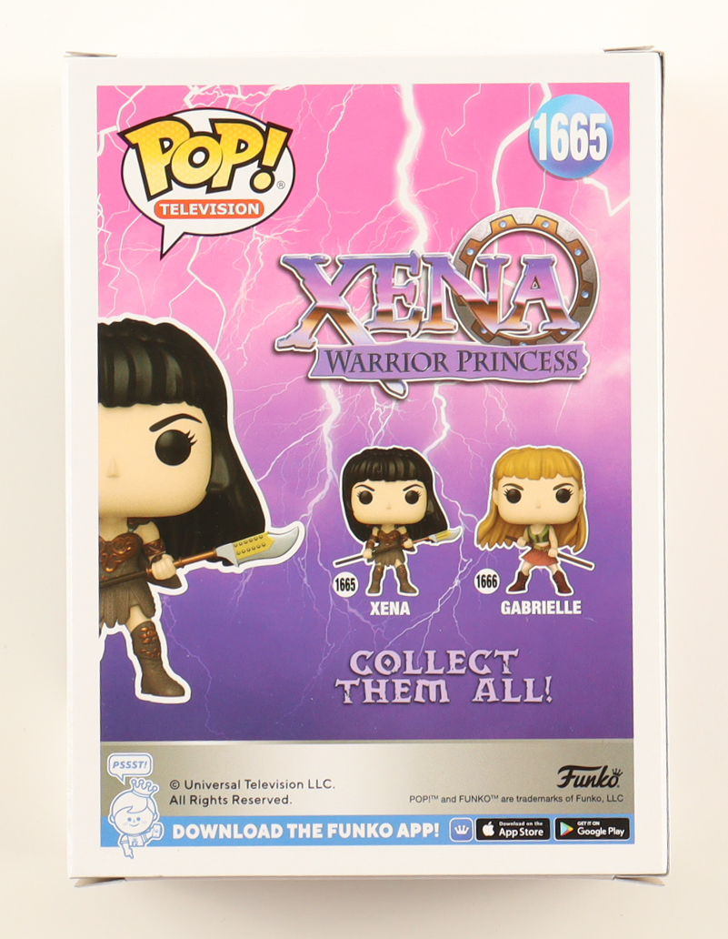 Lucy Lawless Signed "Xena: Warrior Princess" #1665 Xena Funko Pop! Vinyl Figure (PSA) at PristineAuction.com Lucy Lawless Signed "Xena: Warrior Princess" #1665 Xena Funko Pop! Vinyl Figure (PSA) at PristineAuction.com