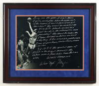 Walt Frazier Signed Knicks Custom Framed Photo Display (Fanatics) at PristineAuction.com