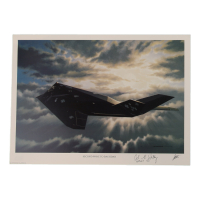 Alton Whitney Signed Stan Stokes "Second Wave To Baghdad" Lithograph Inscribed "Bandit 150" (AIV) at PristineAuction.com