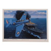 T.R. Wiebe & Walter N. Nelson Signed Stan Stokes "Scratch One Flat Top" Lithograph (AIV) at PristineAuction.com