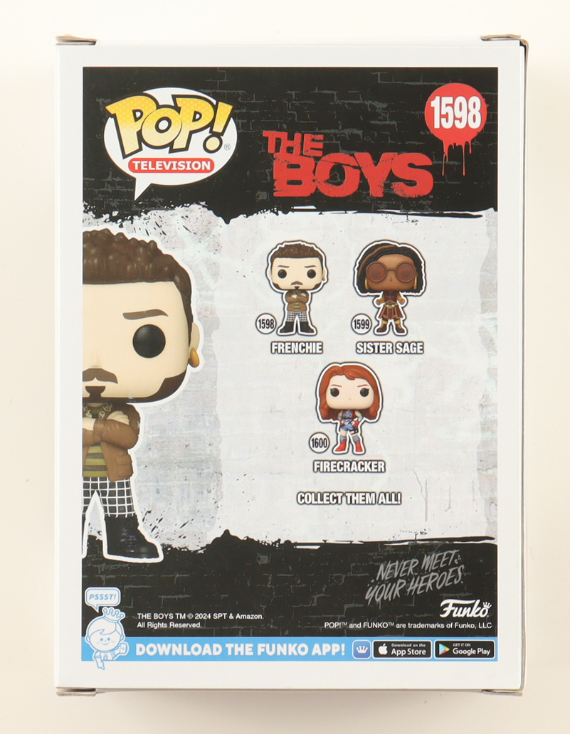 Tomer Capone Signed "The Boys" #1598 Frenchie Funko Pop! Vinyl Figure (PSA) at PristineAuction.com Tomer Capone Signed "The Boys" #1598 Frenchie Funko Pop! Vinyl Figure (PSA) at PristineAuction.com