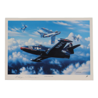 Royce Williams Signed Stan Stokes "Good Hunting" Lithograph (AIV) at PristineAuction.com