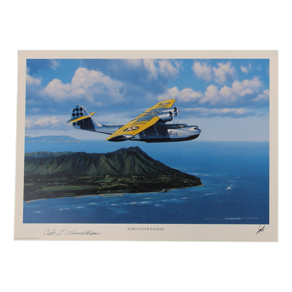 Cole Windham Signed Stan Stokes "Wings Over Waikiki" Lithograph (AIV) at PristineAuction.com Cole Windham Signed Stan Stokes "Wings Over Waikiki" Lithograph (AIV) at PristineAuction.com
