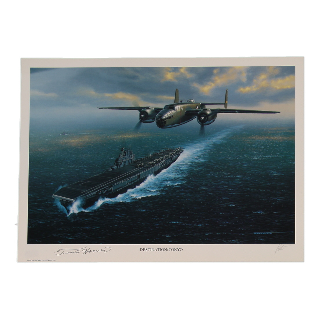 Travis Hoover Signed Stan Stokes "Destination: Tokyo" Lithograph (AIV) at PristineAuction.com Travis Hoover Signed Stan Stokes "Destination: Tokyo" Lithograph (AIV) at PristineAuction.com