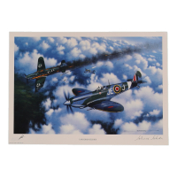 Johnnie Johnson Signed Stan Stokes "Canadian Heroes" Lithograph (AIV) at PristineAuction.com