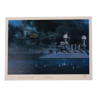 Stanley Kalina Signed Stan Stokes "Battleship Row" Lithograph (AIV) at PristineAuction.com