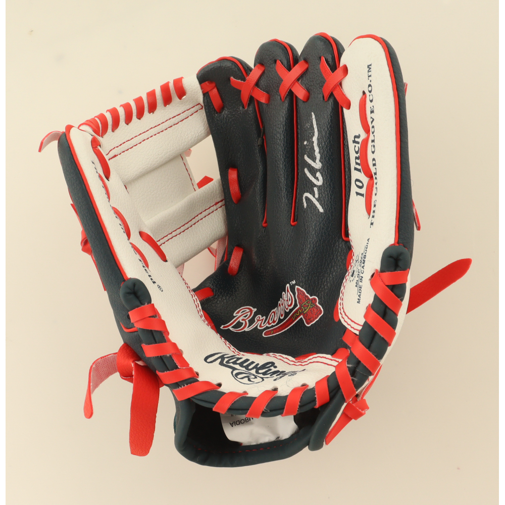 Tom Glavine Signed Rawlings Braves Logo Baseball Glove (JSA